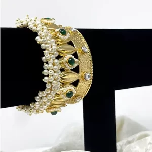 RICCA Gold and Green Adjustable Bangle