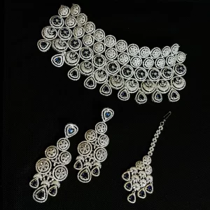 Blue sapphire full set with tikka