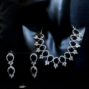 Blue sapphire white Diamond