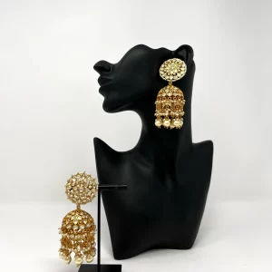Gold Kundan Jhumki