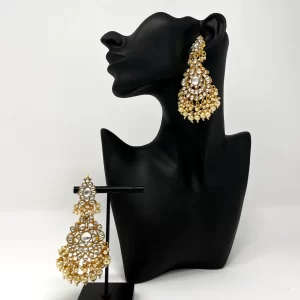 Gold Kundan Chandelier