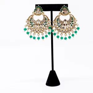 Green Pearl Kundan