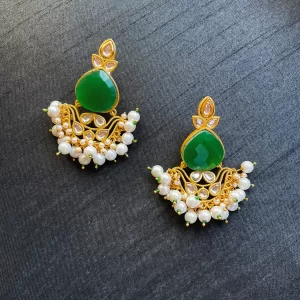 Green White Pearl Chandelier