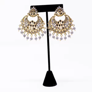 Grey Pearl Kundan