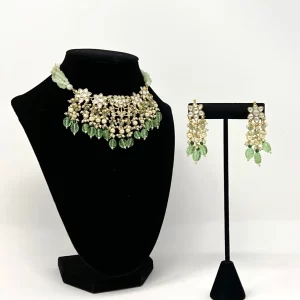 Light Green kundan Pearl set