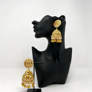 Light Pink Kundan Jhumki