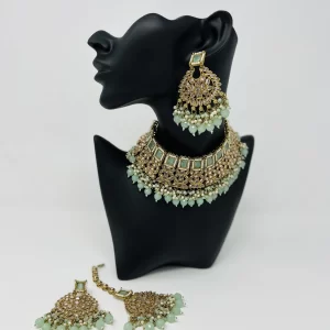 Mint Polki tikka set