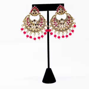 Pink Pearl Kundan