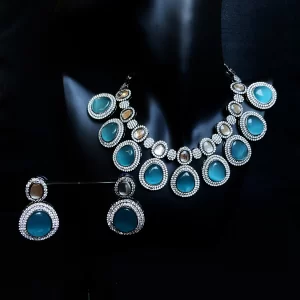Princess blue white Diamond