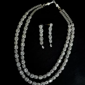 Rani Haar white Diamond double strand