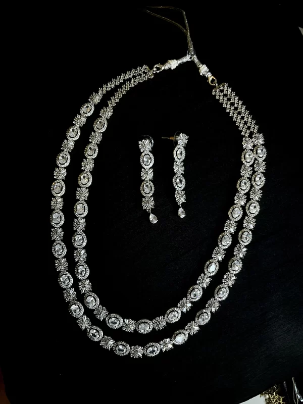 Rani Haar white Diamond double strand