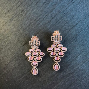 Rose Diamond Dangler
