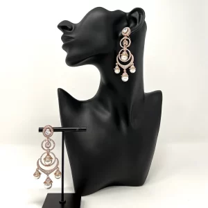 Rosegold Diamond Dangler