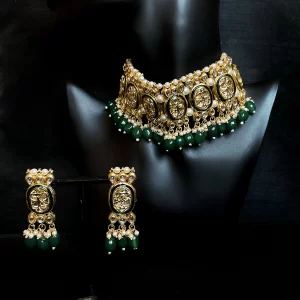 Royal green kundan