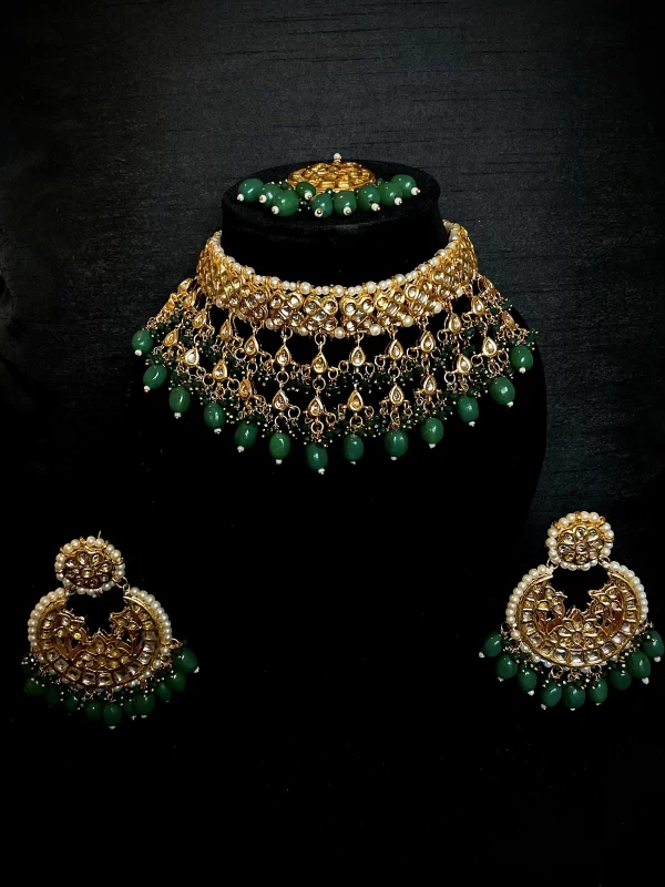 Royal green tikka set
