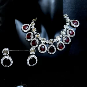 Ruby red white Diamond
