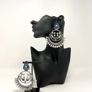 Silver Blue Chandelier