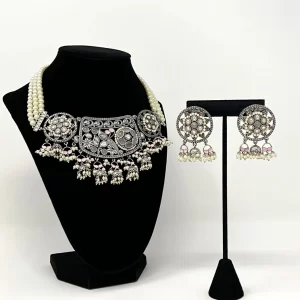Silver pink set