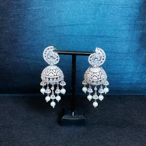 White Diamond Jhumki