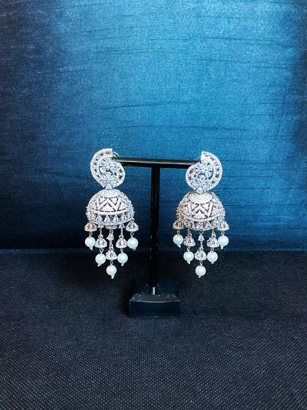 White Diamond Jhumki