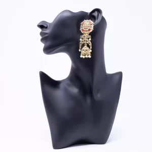 Red Kundan Dangler