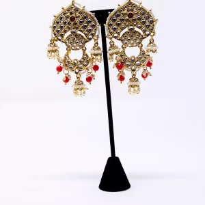 Red Kundan Dangler