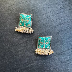 Teal Menakari Studs
